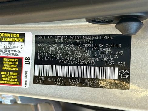 New 2025 Lexus ES 350 Ultra Luxury image 42