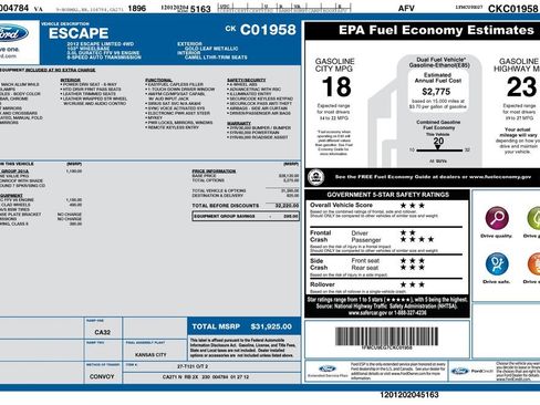 Used 2012 Ford Escape Limited AWD/4WD image 1