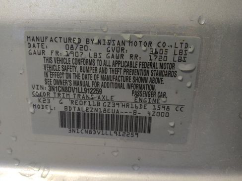 Used 2020 Nissan Versa S FWD image 33