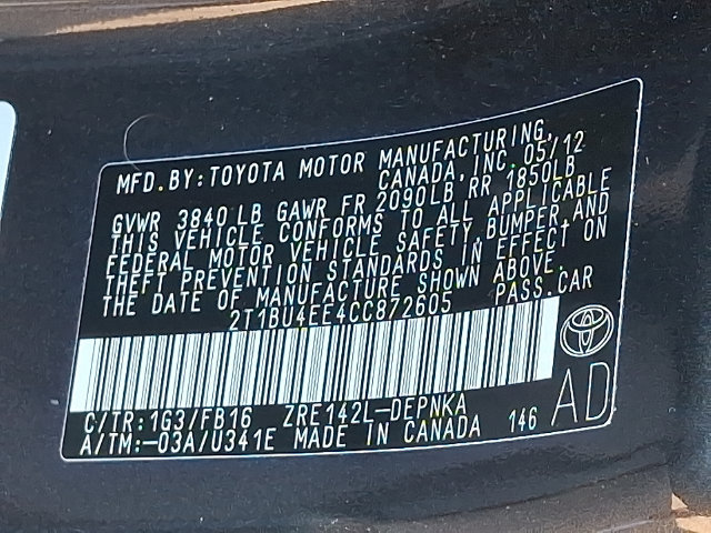 Used 2012 Toyota Corolla LE FWD image 25