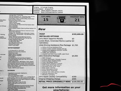 Used 2018 BMW M5 AWD image 89