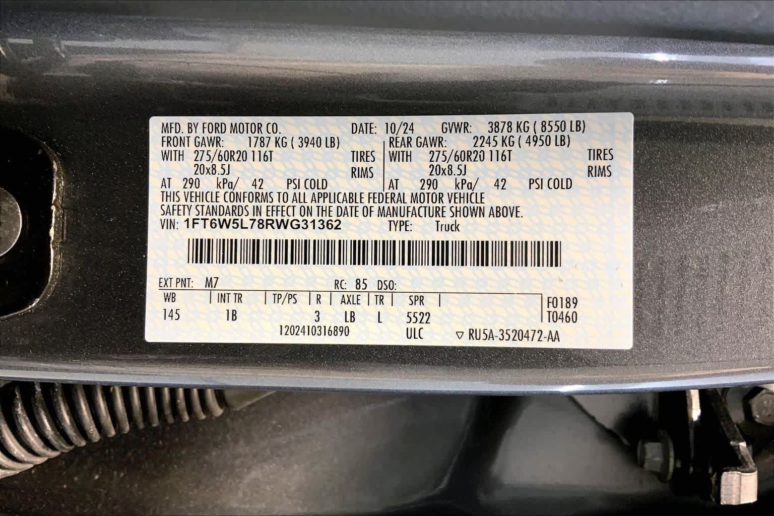 Used 2024 Ford F150 Lightning Lariat AWD/4WD image 36