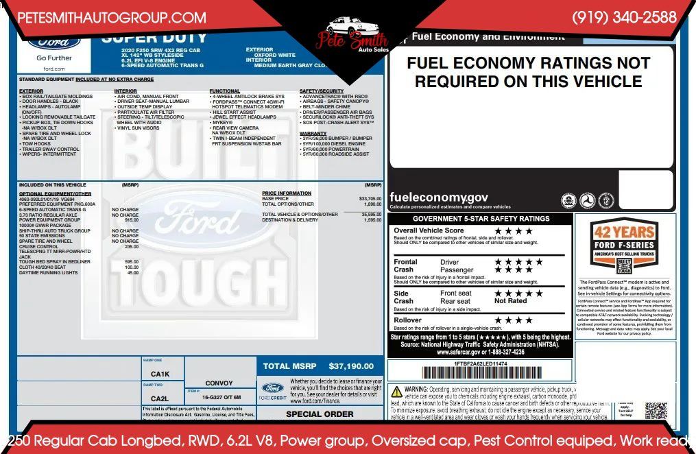 Used 2020 Ford F250 XL w/ Power Equipment Group RWD image 49
