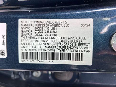 Used 2024 Honda Accord EX image 18