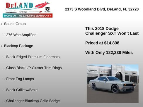 Used 2018 Dodge Challenger SXT w/ Blacktop Package image 7