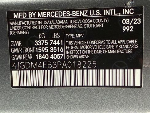 Certified 2023 Mercedes-Benz EQS 580 4MATIC SUV image 19