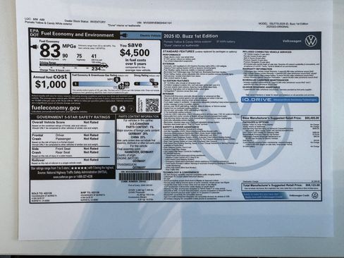 New 2025 Volkswagen ID. Buzz 1st Edition image 3