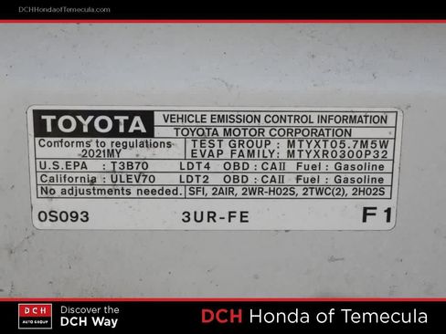 Used 2021 Toyota Tundra SR5 w/ TRD Sport Plus Package RWD image 9