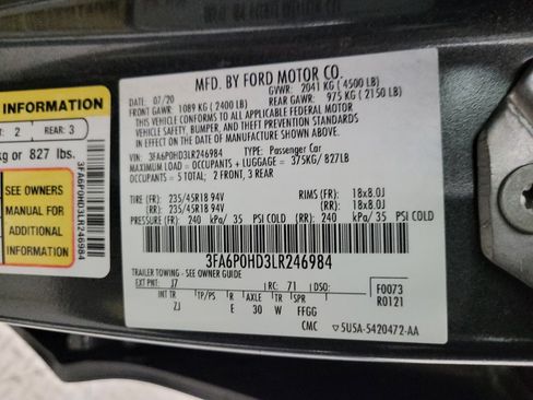 Used 2020 Ford Fusion SE w/ Equipment Group 151A image 33