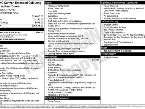 Used 2018 GMC Canyon W/T w/ Convenience Package RWD image 5