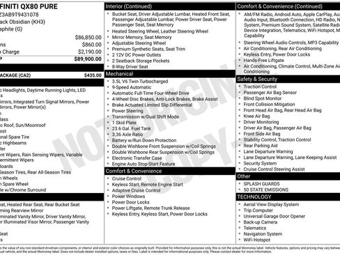 Certified 2026 INFINITI QX80 Pure w/ Cargo Package image 33