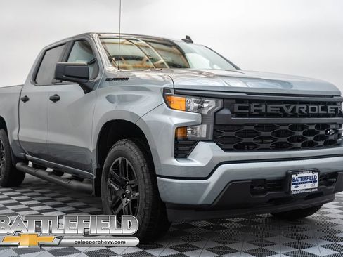 New 2026 Chevrolet Silverado 1500 Custom w/ Turbomax Blackout Package AWD/4WD image 1