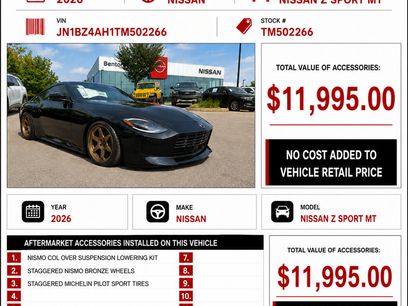 New 2026 Nissan Z Sport w/ Floor Mat Package