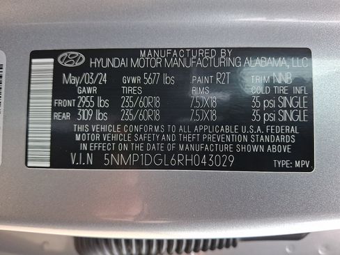Certified 2024 Hyundai Santa Fe SE AWD/4WD image 27
