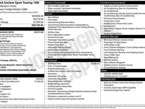 New 2026 Buick Enclave Sport Touring w/ Power Package AWD/4WD image 5