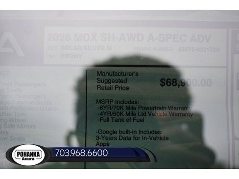 New 2026 Acura MDX A-Spec AWD/4WD image 40