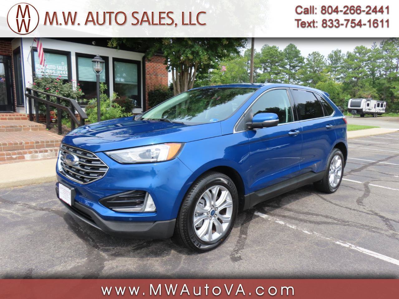 Used 2021 Ford Edge Titanium w/ Cargo Accessory Package FWD image 1