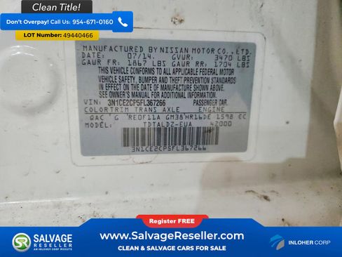 Used 2015 Nissan Versa Note SV w/ SV Convenience Package FWD image 16