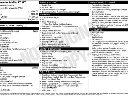 Used 2023 Chevrolet Malibu LT FWD image 2