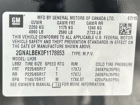 Used 2015 Chevrolet Equinox LT w/ Driver Convenience Package FWD image 30