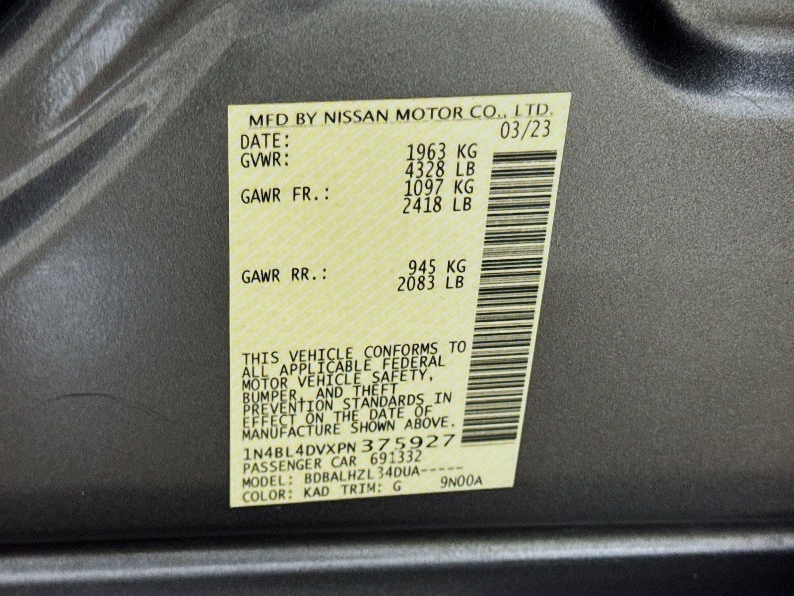 Used 2023 Nissan Altima 2.5 SV FWD image 28
