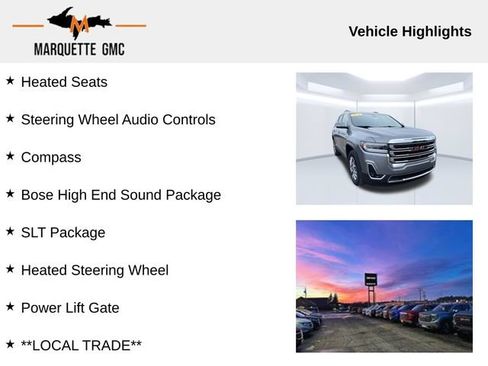 Used 2021 GMC Acadia SLT w/ Premium Package AWD/4WD image 7