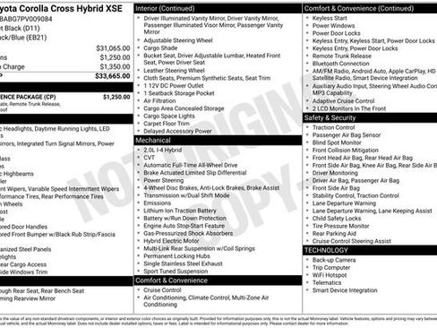 Used 2023 Toyota Corolla Cross AWD Hybrid w/ Convenience Package image 7
