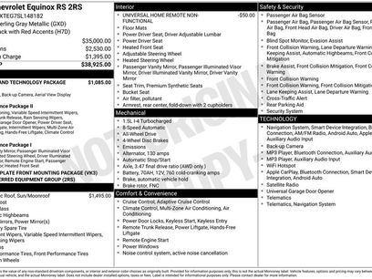 Used 2025 Chevrolet Equinox RS w/ Safety and Technology Package