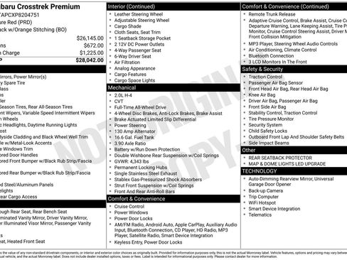 Certified 2023 Subaru Crosstrek 2.0i Premium image 22