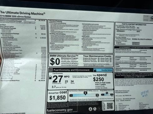 Used 2016 BMW 320i xDrive Sedan AWD/4WD image 36