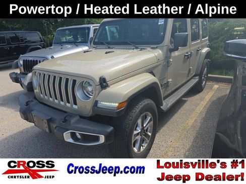 Used 2022 Jeep Wrangler Unlimited Sahara w/ LED Lighting Group AWD/4WD image 1