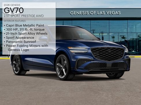 New 2026 Genesis GV70 2.5T Sport Prestige AWD/4WD image 3