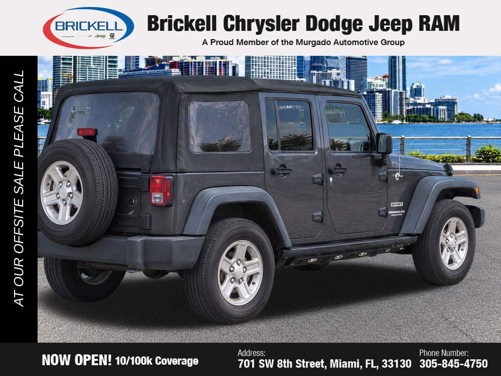 Used 2017 Jeep Wrangler Unlimited Sport w/ Connectivity Group AWD/4WD image 4