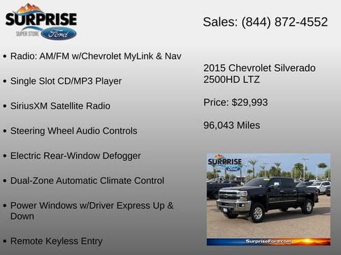 Used 2015 Chevrolet Silverado 2500 LTZ AWD/4WD image 36