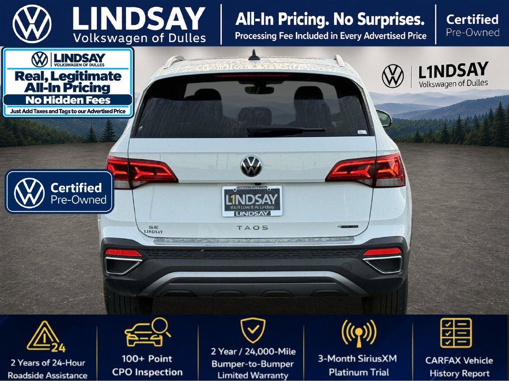 Certified 2023 Volkswagen Taos SE w/ Panoramic Sunroof Package AWD/4WD image 6