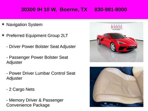 Used 2020 Chevrolet Corvette Stingray w/ 2LT Preferred Equipment Group image 10