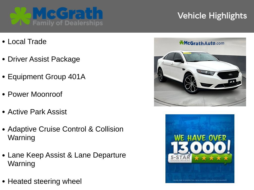 Used 2018 Ford Taurus SHO w/ Driver Assist Package AWD/4WD image 6