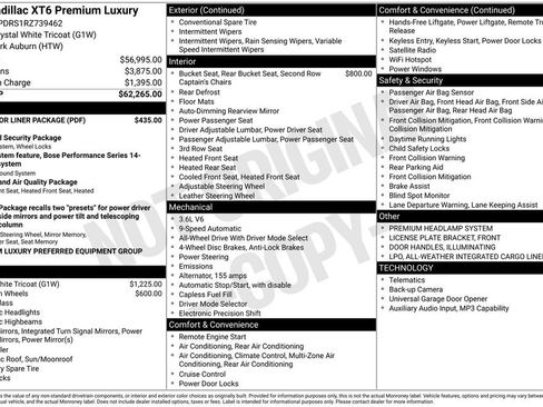 Certified 2024 Cadillac XT6 Premium Luxury w/ LPO, Floor Liner Package AWD/4WD image 2