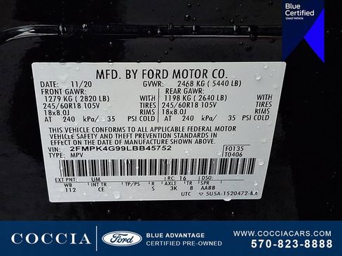 Certified 2020 Ford Edge SE AWD/4WD image 26