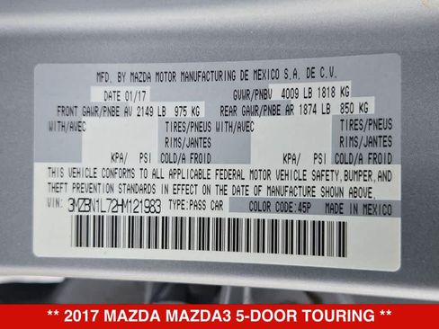 Used 2017 MAZDA MAZDA3 Touring FWD image 34