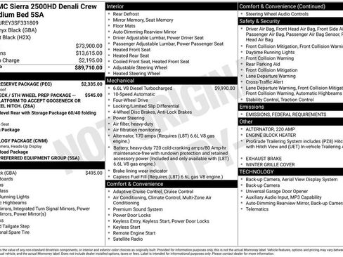 New 2025 GMC Sierra 2500 Denali w/ Denali Reserve Package image 38