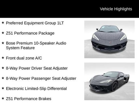 Used 2023 Chevrolet Corvette Stingray Coupe w/ Z51 Performance Package RWD image 13