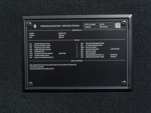Certified 2018 Ferrari 488 Spider RWD image 57