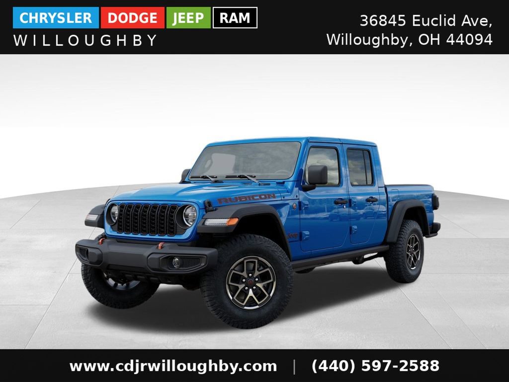 New 2026 Jeep Gladiator Rubicon w/ Safety Group AWD/4WD 360° Tour