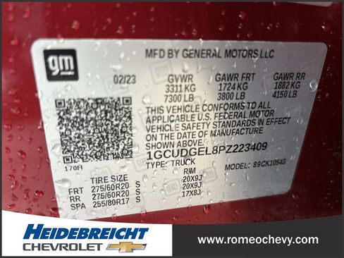 Used 2023 Chevrolet Silverado 1500 LTZ w/ LTZ Premium Package AWD/4WD image 8