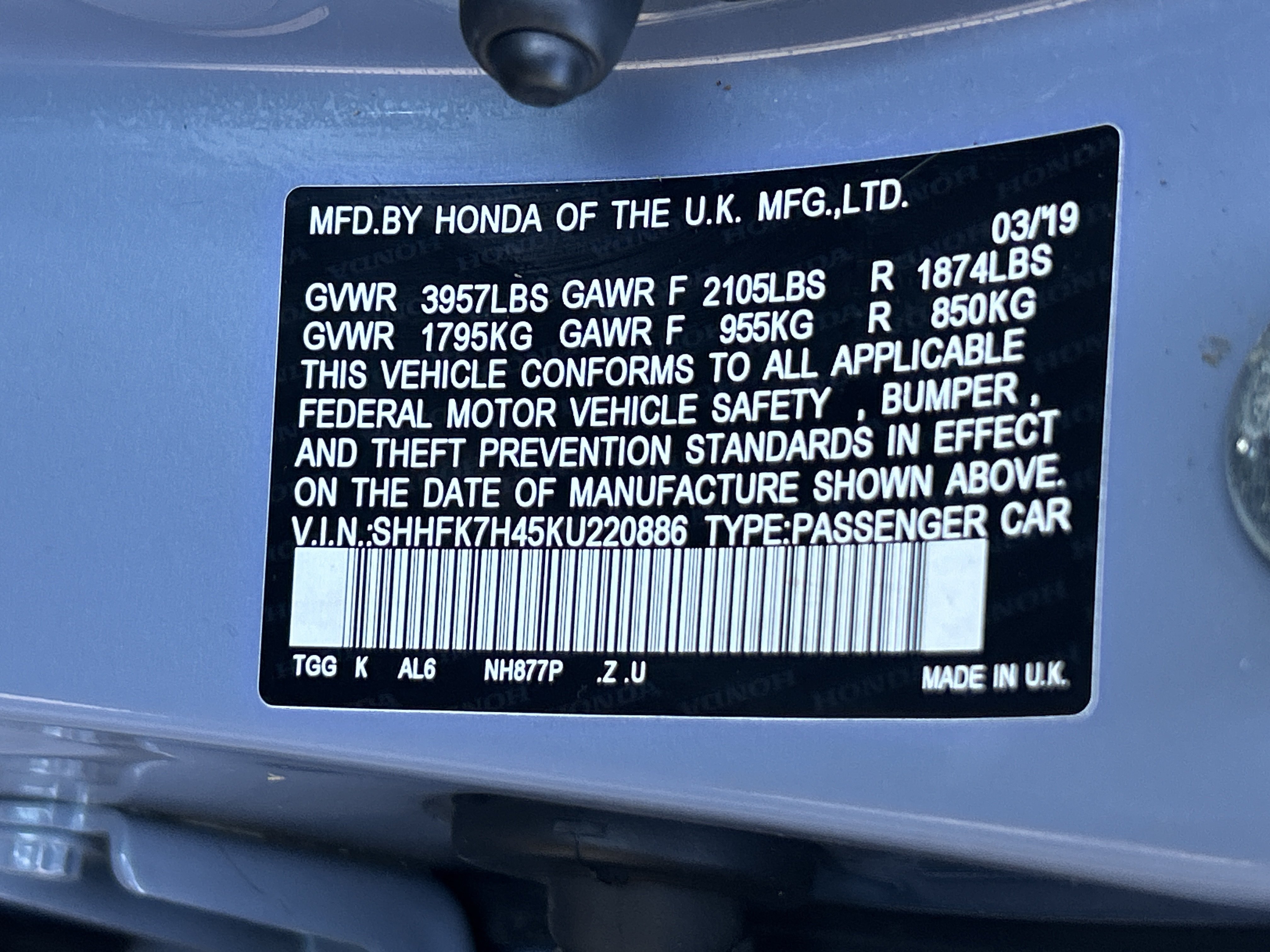 Used 2019 Honda Civic Sport image 36
