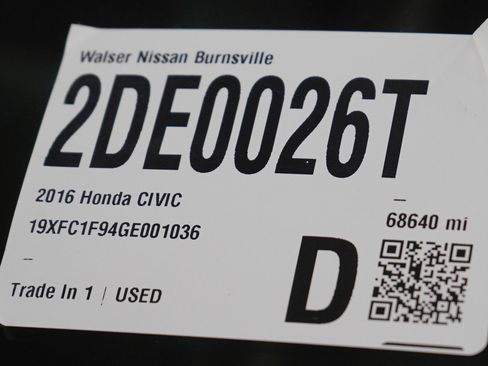 Used 2016 Honda Civic Touring image 30