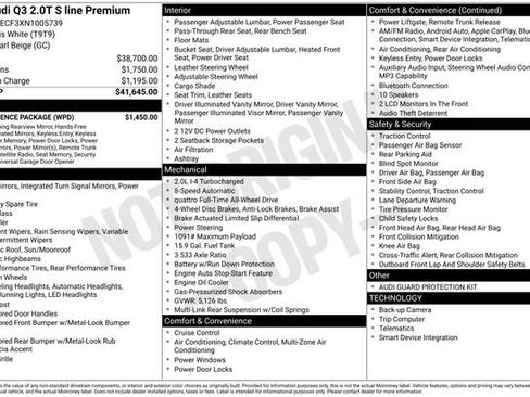 Used 2022 Audi Q3 2.0T Premium w/ Convenience Package AWD/4WD image 4