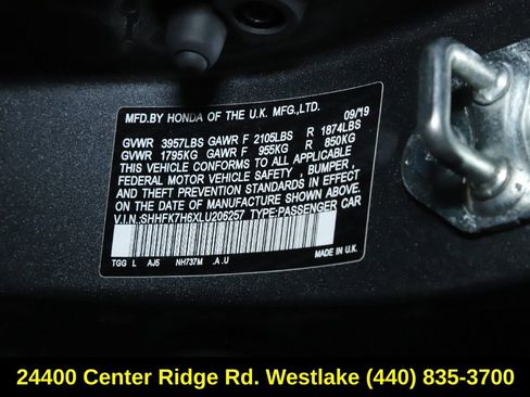 Used 2020 Honda Civic EX image 20