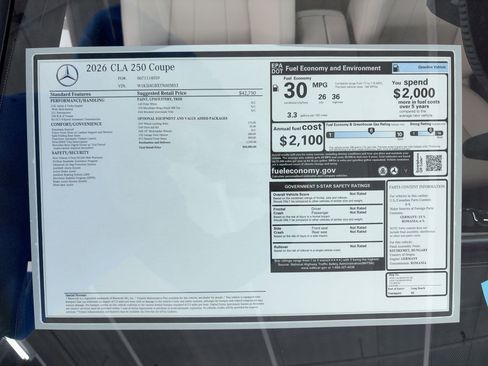 New 2026 Mercedes-Benz CLA 250 image 31